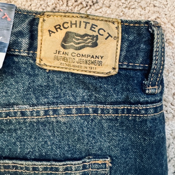 Architect Mens Jeans 42 x 30 Relaxed Fit Dark Wash NEW WITH TAGS! - Picture 5 of 6